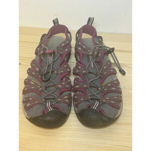 Keen Whisper Waterproof closed toe Sandal Womens 8‎ Grey Pink Outdoor hiking U13